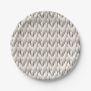Assiettes En Carton Motif moderne de pluie