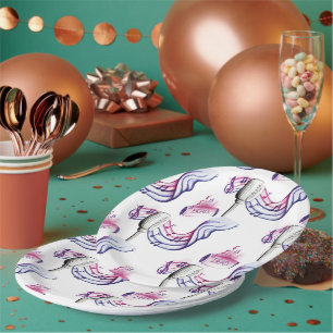 Assiettes En Carton Motif musical rythmique 