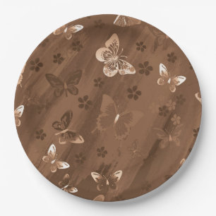 Assiettes En Carton Motif papillon 15