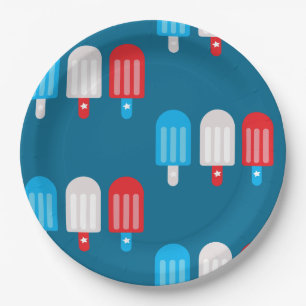 Assiettes En Carton Motif patriotique