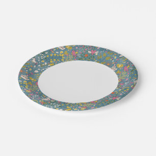 Assiettes En Carton motif romantique Abstrait avec dessin animé