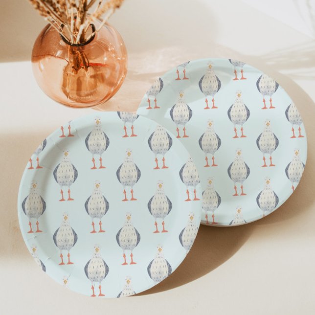 Assiettes En Carton Motif Seagull (Créateur téléchargé)