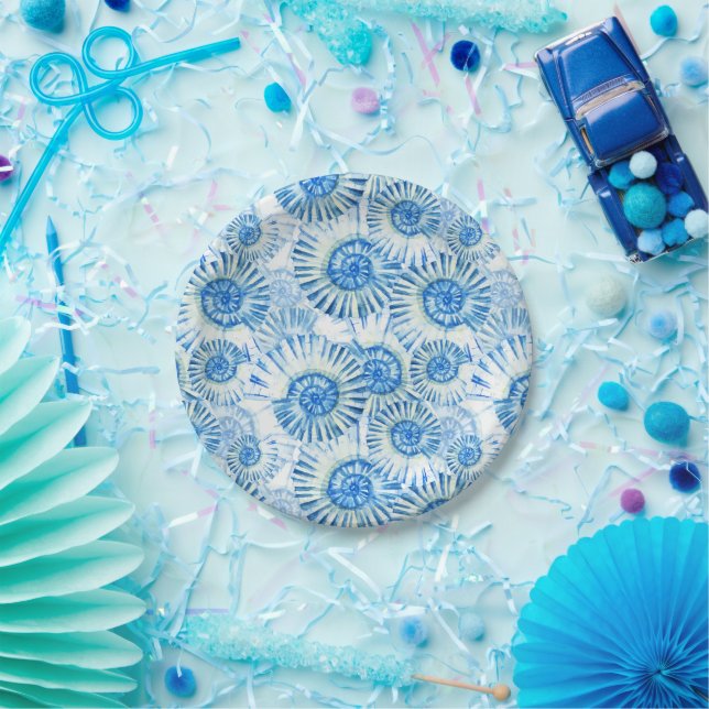 Assiettes En Carton Motif Shell amusant (Fête)