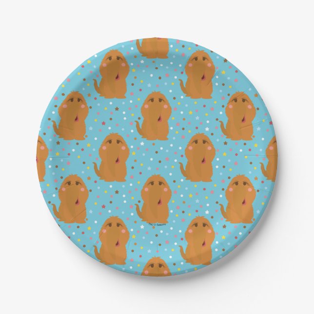 Assiettes En Carton Motif Snuffleupagus Blue Stars & Dots (Devant)