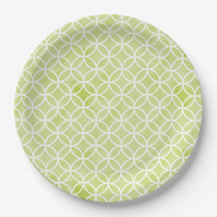 Assiettes En Carton Motif vert