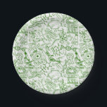 Assiettes En Carton Motif vert de biologie<br><div class="desc">Caractéristiques de conception ce qu'un motif de diverses images s'est rapportées à la biologie et au champ médical.</div>