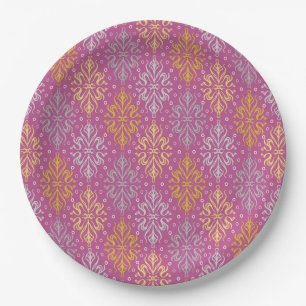 Assiettes En Carton Motif Vintage de luxe