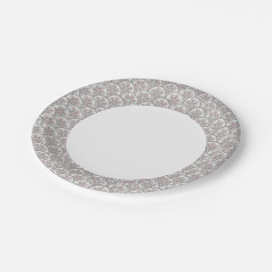 Assiettes En Carton Motif Vintage du centre