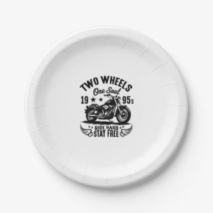 Assiettes En Carton Moto Vintage 1995