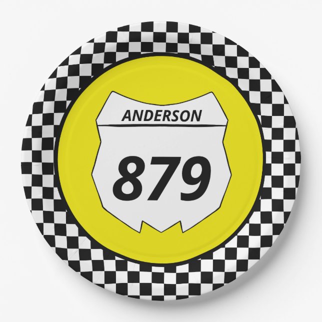 Assiettes En Carton Motocross Custom Dirt Numéro de vélo Plaque sur Ja (Devant)