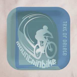 Assiettes En Carton Mountainbike mtb Mountainbiker
