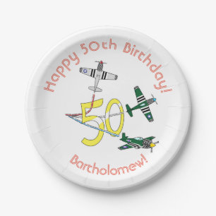 Assiettes En Carton Moustangs 50e Anniversaire Plaque papier