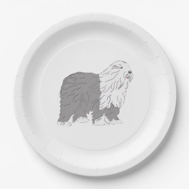 Assiettes En Carton Mouton anglais (Devant)