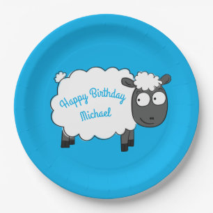 Assiettes En Carton Moutons Anniversaire Fête Mignonne Cartoon Enfants