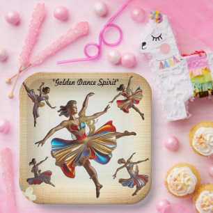Assiettes En Carton "Mouvement en fleurs"