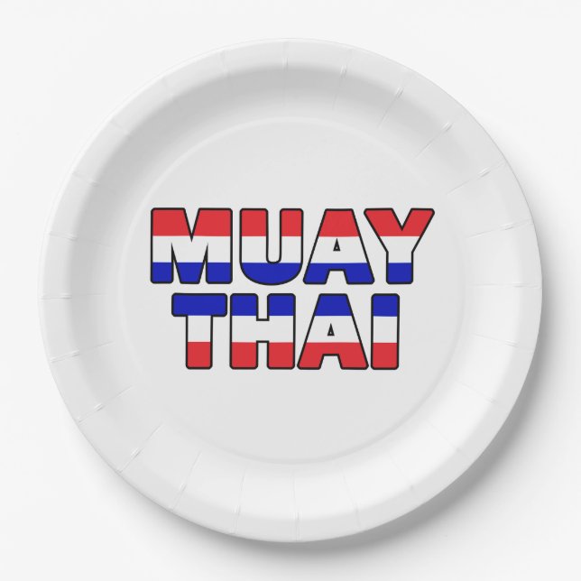 Assiettes En Carton Muay Thai (Devant)