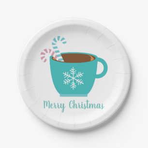 Assiettes En Carton Mug de Noël moderne personnalisable