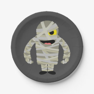 Assiettes En Carton Mummy zombie Halloween