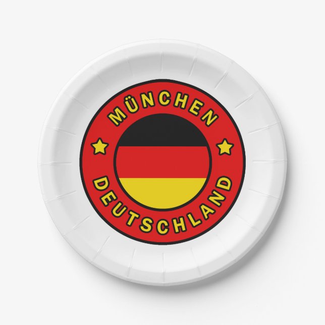 Assiettes En Carton München Deutschland (Devant)
