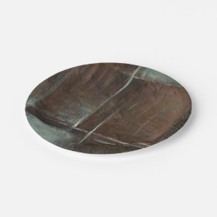 Assiettes En Carton Mur de briques rouge et gris