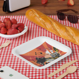 Assiettes En Carton Musique Drum Set