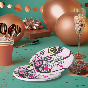 Assiettes En Carton Musique violon