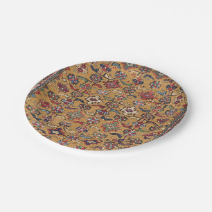 Assiettes En Carton Mustard Khyrdagyd 19e siècle Rouge foncé coloré