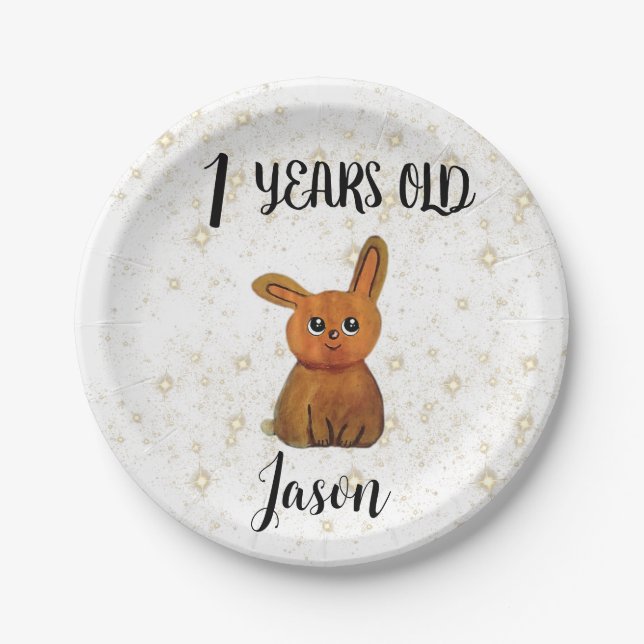 Assiettes En Carton My Monthly Hapiness magic rabbit (Devant)