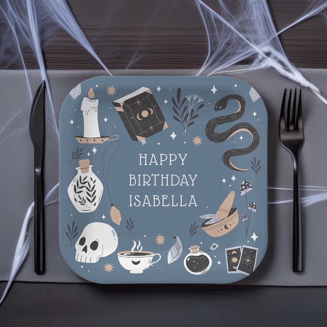 Assiettes En Carton Mysstal Fortune Teller Anniversaire (Créateur téléchargé)