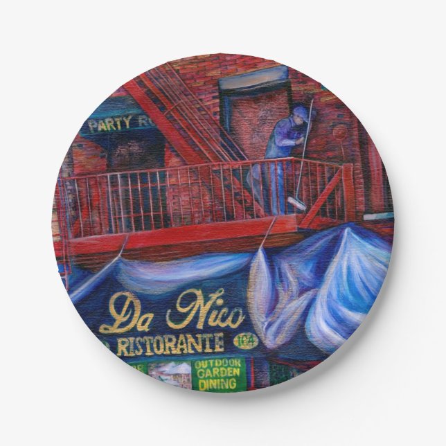 Assiettes En Carton N'aimez-vous pas la peinture rouge ? (Devant)