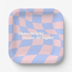 Assiettes En Carton Naissance de Neon Super Disco