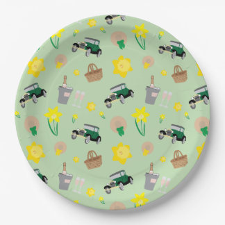 Assiettes En Carton Nantucket Daffodil Weekend Plaques papier