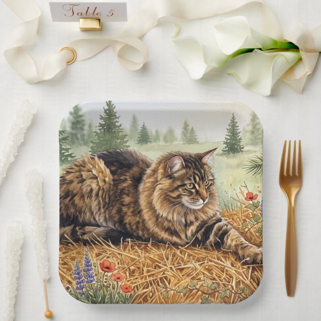 Assiettes En Carton Nari de la forêt (Mariage)