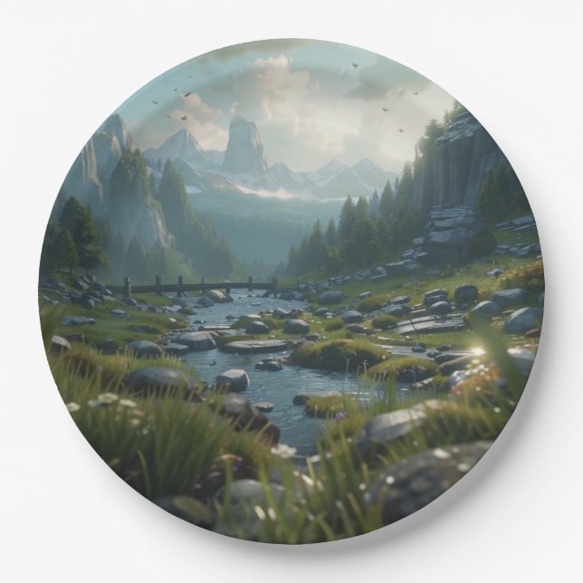 Assiettes En Carton Nature 21. (Devant)