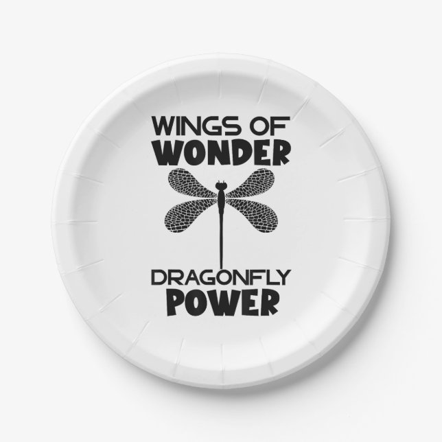 Assiettes En Carton Nature Insect Dragonflies Power Wings Of Wonder Dr (Devant)