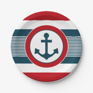 Assiettes En Carton Nautical design