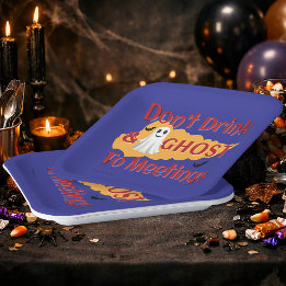 Assiettes En Carton Ne buvez pas et hantez les réunions | Halloween so