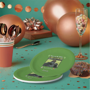 Assiettes En Carton Né pour être Sauvage Anniversaire de Gorille Amusa