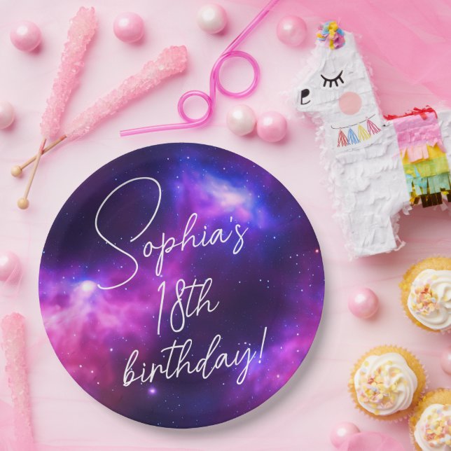 Assiettes En Carton Nebula (Fête)