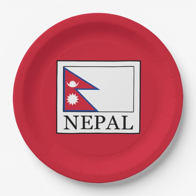 Assiettes En Carton Népal (Devant)