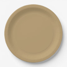 Neutral Brown Paper Plate