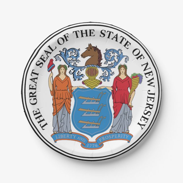 Assiettes En Carton New Jersey (Devant)