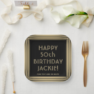Assiettes En Carton N'IMPORTE QUELLE Fête d'Anniversaire Élégante Clas