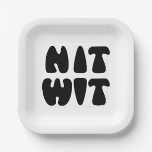 ASSIETTES EN CARTON NITWIT