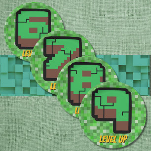 Assiettes En Carton Niveau supérieur 8 du bâtiment vert du joueur pixe