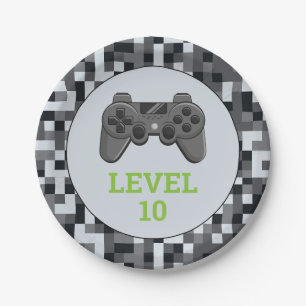 Assiettes En Carton Niveau supérieur de la manette de jeu vidéo pour l
