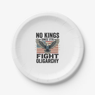 Assiettes En Carton No Kings Since 1776 Patriotic Eagle Vintage Shirt 