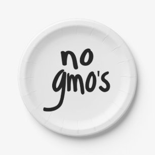 Assiettes En Carton No OGM for Heathy Food Promotional white