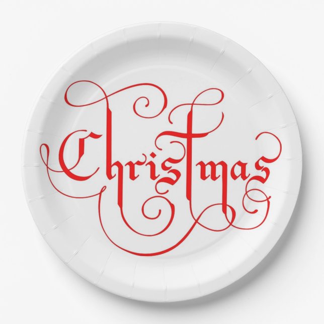 ASSIETTES EN CARTON NOËL (Devant)