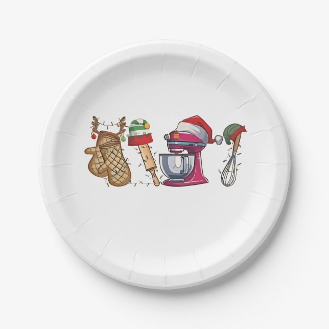 Assiettes En Carton Noël 2026,  (Devant)